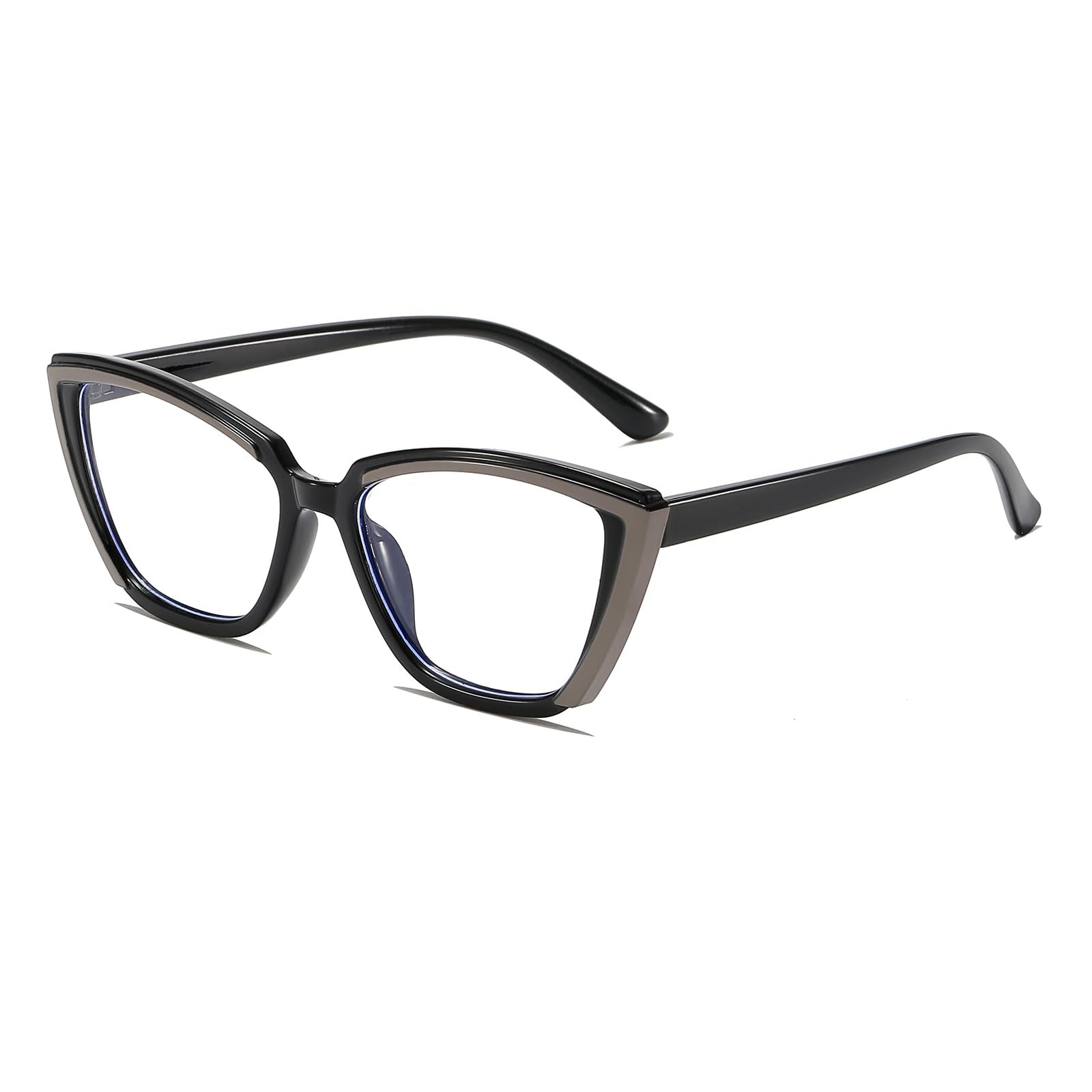 LJCZKA Blue Light Blocking Glasses Unisex Fashion Cat Eye Style Anti Blue Light Glasses Computer Eyeglasses with Anti Fatigue and Eyestrain