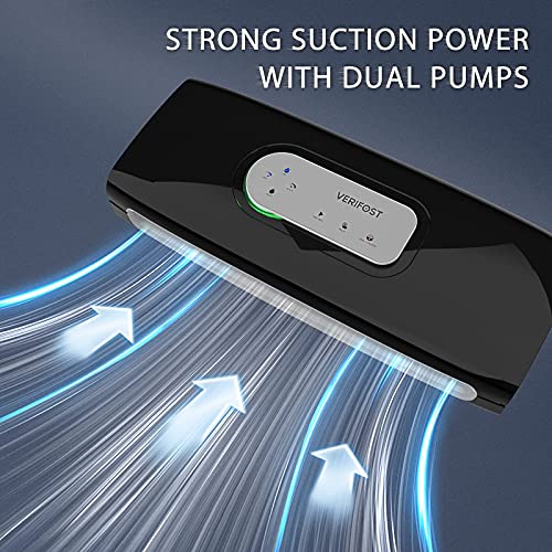 Pro Food Vacuum Sealer Machine-Versatile Food Sealer Saver with Bags and Rolls-Wet Food Mode,Great Suction,Consecutive Sealing,Sous Vide Applied