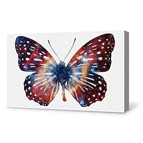 Wall26-Canvas Wall Art-Beautiful Butterfly-Giclee Painting Wall Art for...