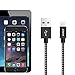 AUKEY Lightning Cable, 6.6ft Braided Nylon [Apple MFi Certified] for iPhone 7, 7 Plus, 6, 6S, 6 Plus, iPad Pro and More