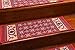 MBIGM Non Slip Stair Treads Carpet Set of 7 Blended Jacquard Indoor Skid Resistant Stair Tread Rugs, 25.5