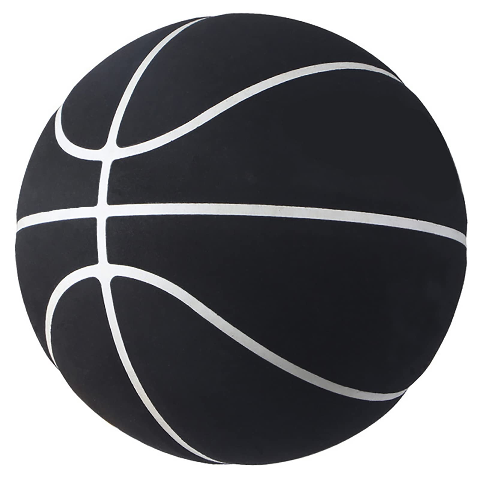 Standard 5/6/7 Basketball, Non-Slip And Wear-Resistant Microfiber Suede, No Logo Ball, Suitable for Indoor And Outdoor Training And Competition, Suitable As A Signature, Gift,white edge,No. 7
