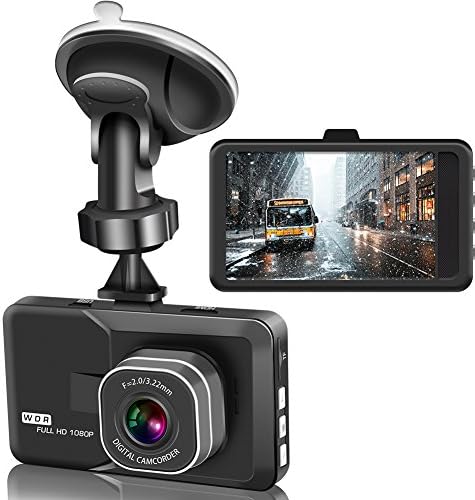 Actionpie Dash Cam X1LD, Full HD 1080P Car DVR Dashboard Camera, Loop Recording, G-Sensor,WDR, Motion Detection, Park Monitor (Black)