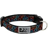 RC Pets 3/4 Inch Adjustable Dog Clip Collar, Small, Bones