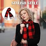 2 Pieces Warm Tartan Plaid Checked Women Winter Scarf and Wraps Unisex 2 Pieces Warm Tartan Plaid Checked Women Winter Scarf and Wraps Unisex