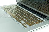 Kuzy - METALLIC GOLD Keyboard Cover Silicone Skin for MacBook Pro 13