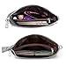 Lecxci Leather Crossbody Purses Clutch Phone Wallets with Card Slots for Women (Grey)