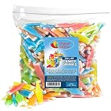 Nik-L-Nip Wax Bottles Candy Drinks, 3 LB Bulk Candy