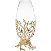 Godinger Flower Vase Golden Branch