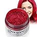SUNSENT Colored Hair Wax,Wine Red Instant Hair Wax Washable Matte DIY Hairstyle Pomade