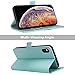 Case for 2018 New Apple iPhone Xs Max Leather Wallet Case Detachable with 3 Card Slots Kickstand Flip Cover Folio Case Compatible with 6.5 inch iPhone 10 Xs Max (Mint Green, iPhone Xs Max 6.5 inch)