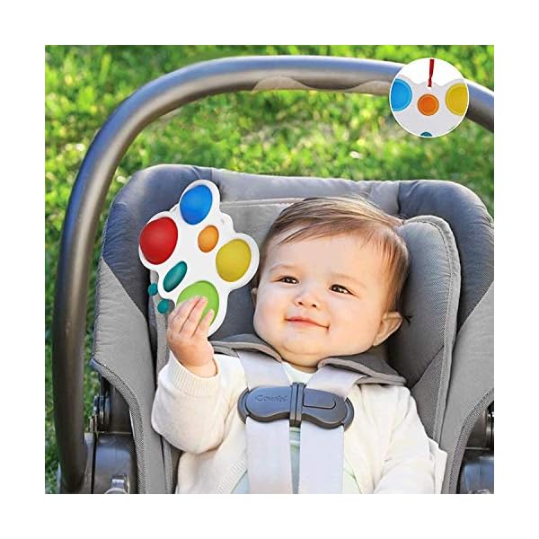 Anpole Baby Simple Sensory Toys, Silicone Flipping Butterfly Board for Toddler Early Educational Toy Fidget Toy, Baby…