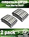 Green Label Brand 2 Pack Replacement HEPA Filter XHF350 for Shark Navigator Lift-Away Vacuum Cleaners. Fits: NV350, NV351, NV352, NV355, NV356, NV356E, NV356K, and More