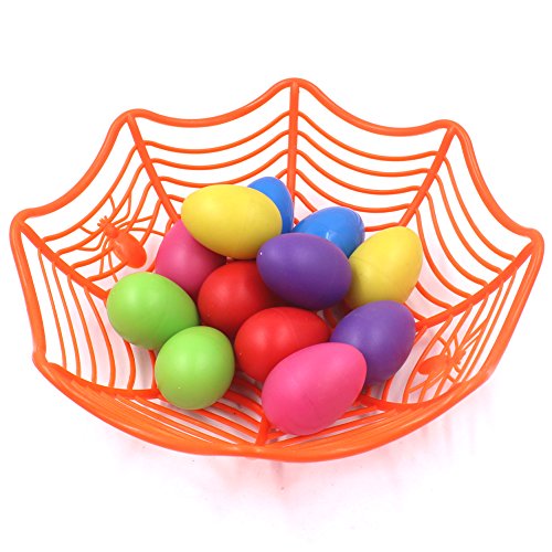 Zicome 12-Piece Plastic Egg Shakers Percussion Musical Egg Maracas Kids Toys (6 colors)