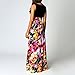 ❤Women Summer Dress,Todaies Womens Casual Dress Sleeveless Scoop Neck Wave Striped Tank Maxi Long Dress 2018 (L, Black 4)