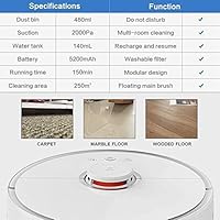 xiaomi mi roborock s50 robot vacuum cleaner 2nd generation australian version