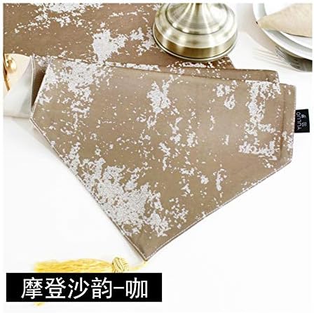 JUNYZZQ Table Runner flag Postmodern Minimalist Table Flag Nordic Geometry American New Chinese Coffee Table Flag European Gold Table Flag 30X180Cm