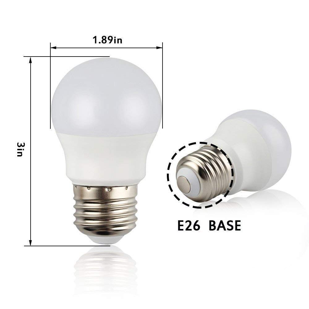 3W LED Light Bulbs,25W Incandescent Bulb Equivalent,240LM 2700K ( Soft White ),CRI 90+,E26 Medium Screw Base,A15 Bulb,for Home Lighting Decorative,Non Dimmable - 6 Pack