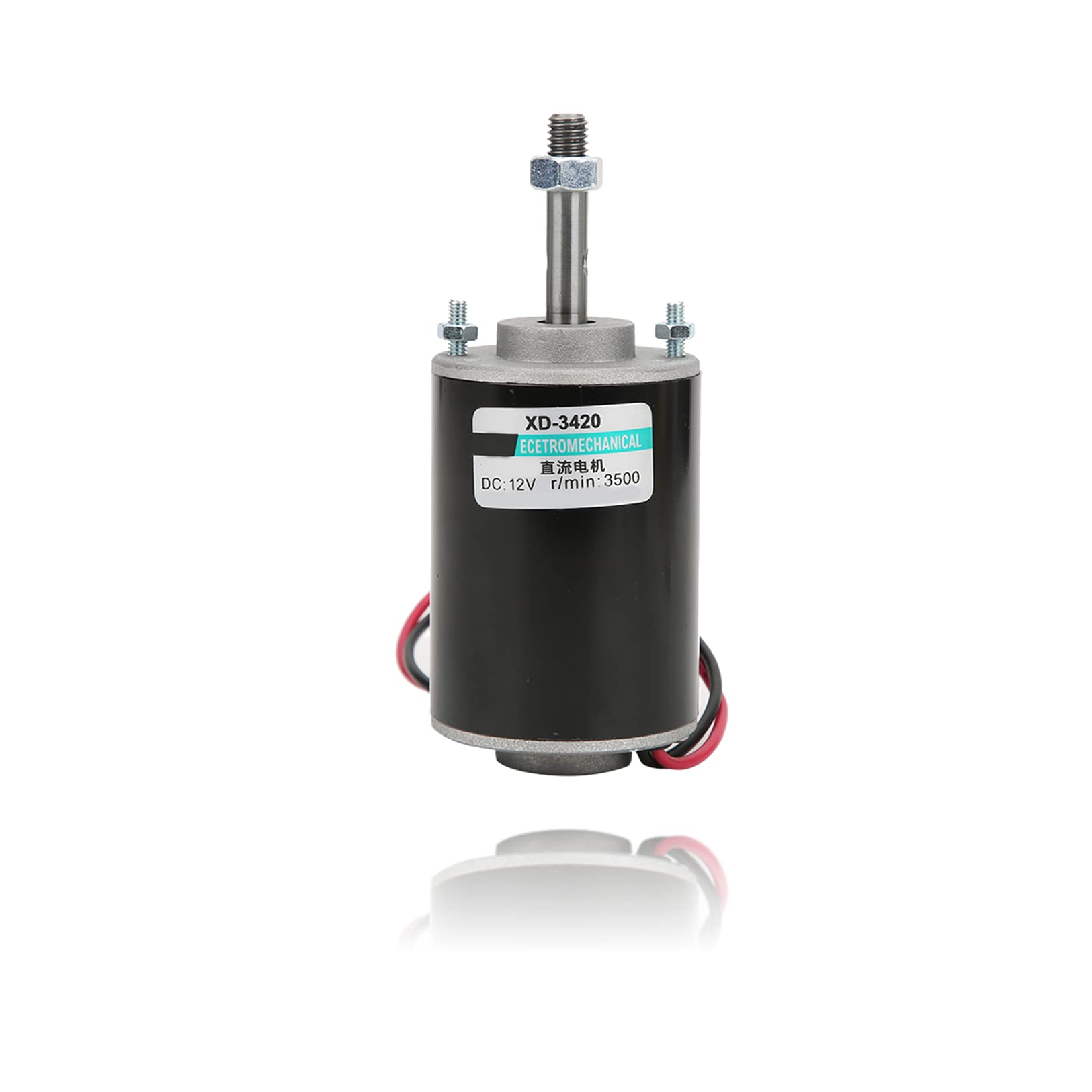 DIY Generator Permanent Magnet DC Motor12/24V 30W CW/CCW DC Motor with High Speed Low Noise for Cotton Candy Machine, Small Cutting Bench, Grinding Machine, Medical Equipment (12V3000rpm)