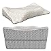 ZAMULO Orthopedic Memory Foam Cervical 4D Contour Pillow for Neck and Shoulder Pain,Orthopedic Memory Foam Pillow Ergonomic Bed Pillow for Side Sleepers Back Sleepers, Neck Support Pillow Hypoallergen