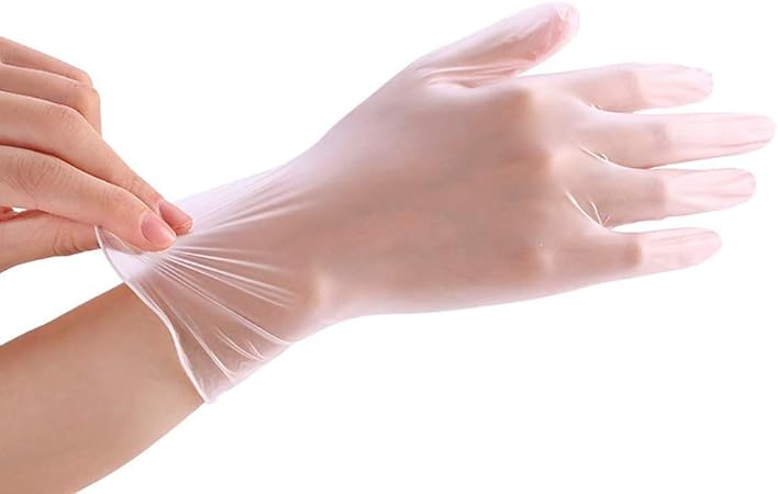 BurBurly Guantes de Vinilo, 50 Unidades por Caja,Guantes Desechables (M): Amazon.es: Hogar