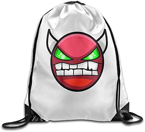 SAXON13 Unisex Lovely Geometry Angry Dash Drawstring Travel Bag