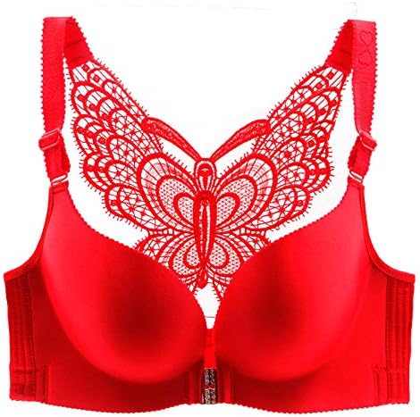 LIJIAYANG Sexy Front Buckle Beauty Back Bra Large Size no Steel Ring Gathered Thin Section no Trace 2019 Underwear