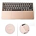 CaseBuy Palm Rest Cover Skin with Trackpad Protector for New Macbook 12 Inch A1534 with Retina Display (2015/2016 NEWEST VERSION)(Golden)