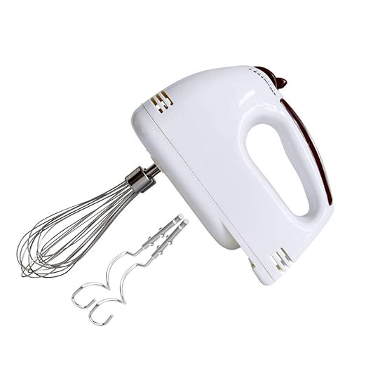 Kimmyer Elektrische HandMixer Elektro-Egg Beater7 100 Watt Power Egg Beater Handheld-Küchenmischer Edelstahl-Backgeräte-Mini 