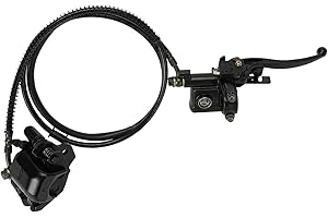 HIAORS Left Hand Hydraulic Disc Brake Master Cylinder Caliper Compatible with Taotao Sunl Roketa Nst 50cc 70cc 90cc 110cc 125cc Peace Eagle Cool Sports Mini Bike ATV Quad 4 Wheeler Parts