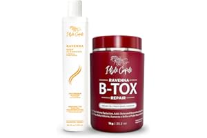 I Belli Capelli Ravenna Repair B-tox Hair Treatment Kit- 1kg/35.2 oz Hair B-tox + 300ml/10.1 fl.oz Anti-Residue Shampoo- Set 