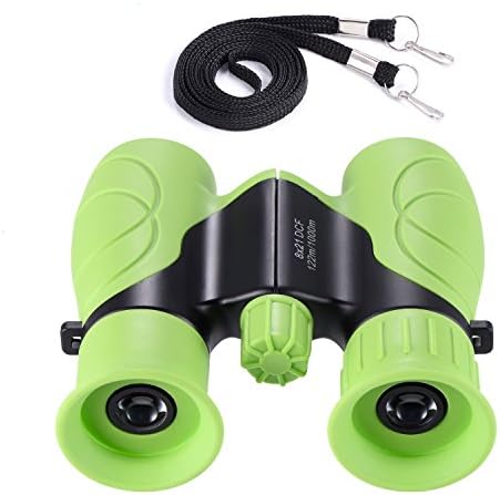 Kids Binoculars, Outdoor Binoculars for Kids, Folding Spotting Telescope For Bird Watching, Camping and Hunting, Best Gift Toys for Boys Girls(Green)