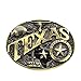 YOQUCOL The State Of Texas Long Horn Bull Head Mouse Bronze Belt Buckle