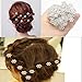 yueton 40 Pack Wedding Bridal Flower Crystal Rhinestone Hair Pins Clips Rhinestone Hair Clips for Women and Ladies