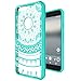 Google Pixel XL Case, AnoKe [Scratch Resistant] Colors Totem Mandala flower Cute Girls Women Ultra Slim Fit Acrylic Clear Hard Cover TPU Bumper Hybrid For Google Pixel XL 5.5 inch TM CH Mint