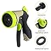 TAYTHI Garden Hose Nozzle Hand Spray Nozzle with 5 Washers - 8 Adjustable Pattern Pistol Grip Front Trigger Water Nozzle High Pressure for Watering Plants, Car Wash and Showering Pets