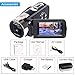 Camera Camcorders, Besteker HD 1080P 24 MP 16X Digital Zoom Video Camcorder with LCD and 270 Degree Rotation Screen