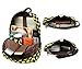 Tibes Cute Waterproof Backpack Funny Emoji Schoolbag for Kids Black