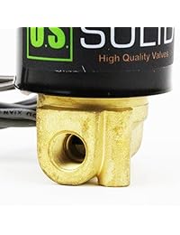 Latón 1/8" eléctrico válvula solenoide 24 V DC normalmente cerrado Viton