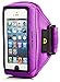 iPhone 5 / SE Armband with Expanded Pocket for Protective Case, Sports Running Armband fits iPhone SE, iPhone 5s, iPhone 5, iPhone 5c, iPhone 4 and iPod Touch 5G, Adjustable, Sweat Resistant