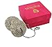Tingsha Cymbals Tibetan Lucky Symbol Embossed Meditation Yoga Bell Chimes (Medium, Silver Vajra Symbol)