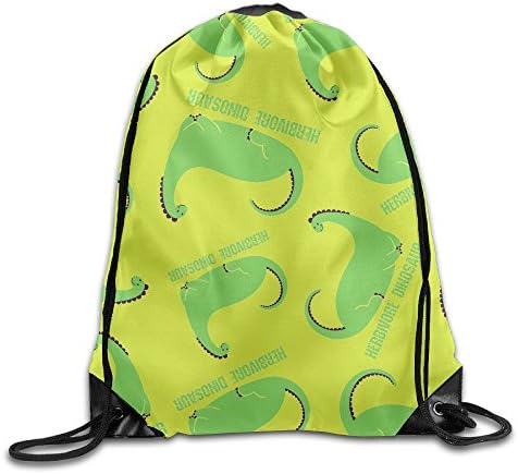 Herbivore-Dinosaur Lightweight Drawstring Polyester Bags Tote Bags Backpacks With Pattern Printing