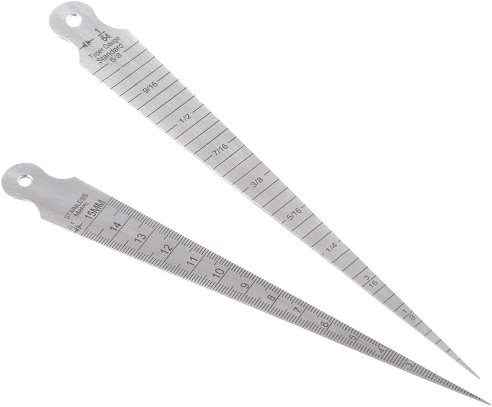 Taper Gauge Stainless Steel 1 15mm Taper Gauge Aperture Scale Wedge