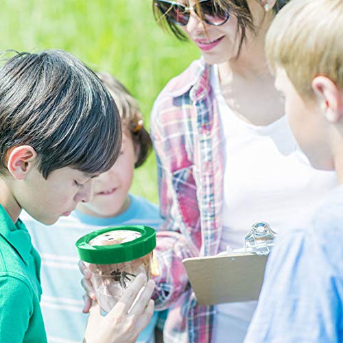 YYhappy childhood Nature Exploration Toys for 4-5 Year Old Boys Bug Viewer Box Plastic Transparent Insect Catcher Kit with 8 XMagnifying Lens Gifts for 4-8 Years Old Girl (Green) - Thumbnail 2