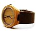 Handmade Wooden Watch Made with Natural Bamboo Wood in Brown Leather Strap - HGW-158