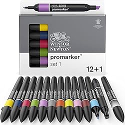 Winsor & Newton ProMarker Set, 12 Count, Essential