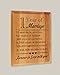 ThisWear 1st Wedding Forever in Love with You 1st 7x9 Oak Wood Engraved Plaque Wood