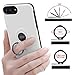 iPhone 8 Plus Case, iPhone 7 Plus Case with Ring Holder Kickstand, 360°Adjustable Ring Grip Stand Work with Magnetic Car Mount Anti-Fingerprint Slim Cover for Apple iPhone 8P 5.5 inch - White