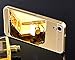 HTC Desire 626 Case,DAMONDY Luxury Metal Air Aluminum Bumper Detachable + Mirror Hard Back Case 2 in 1 cover Ultra-Thin Frame Case For HTC Desire 626 / 626S(Mirror_Gold )