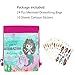 POKONBOY 24 Pack Mermaid Party Favor Gift Bags for Mermaid Party Supplies and Party Decorations, Mermaid Drawstring Backpacks, Mermaid Party Goodies Bags for Kids Mermaid Birthday Party & 10 Sheets of Tattoos